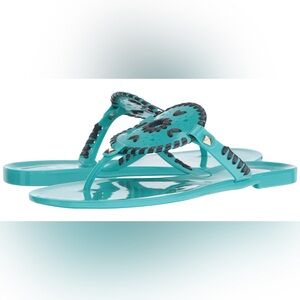 Jack Rogers Turquoise Jelly Sandals